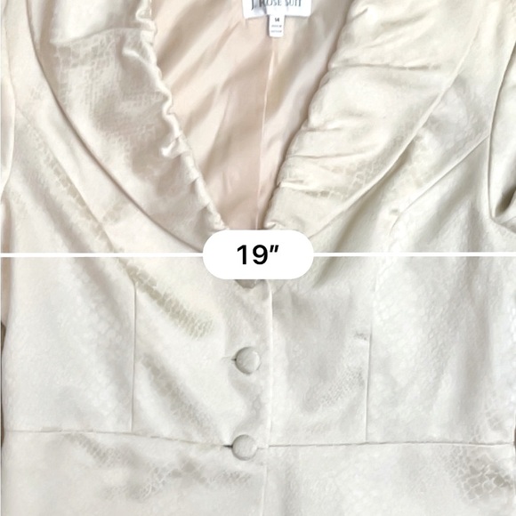 🆕 J.Rose Cream Colored Two Piece Suit NWT - Picture 13 of 13